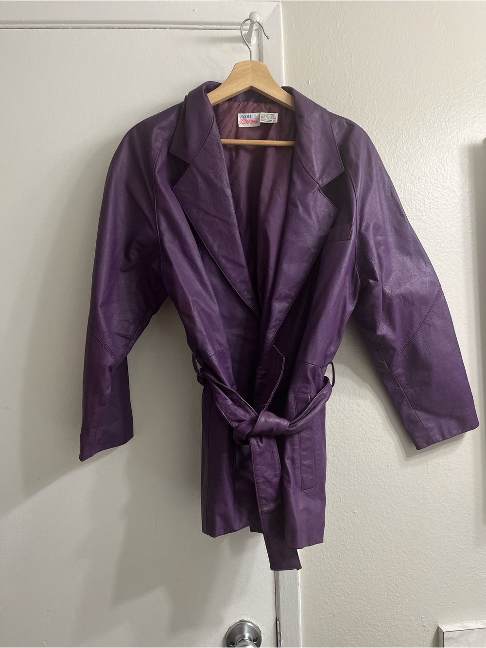 100% leather blazer